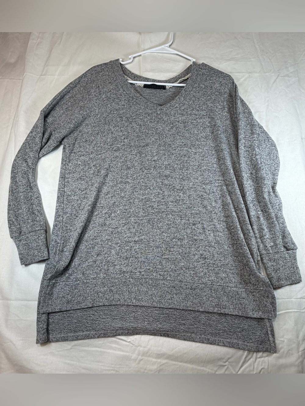 Potter's Pot Heather Gray Scoop Neck Pullover